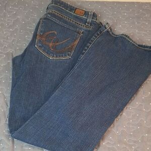 X2 Slim W10 Low rise flare leg Women's Blue Jeans size 6